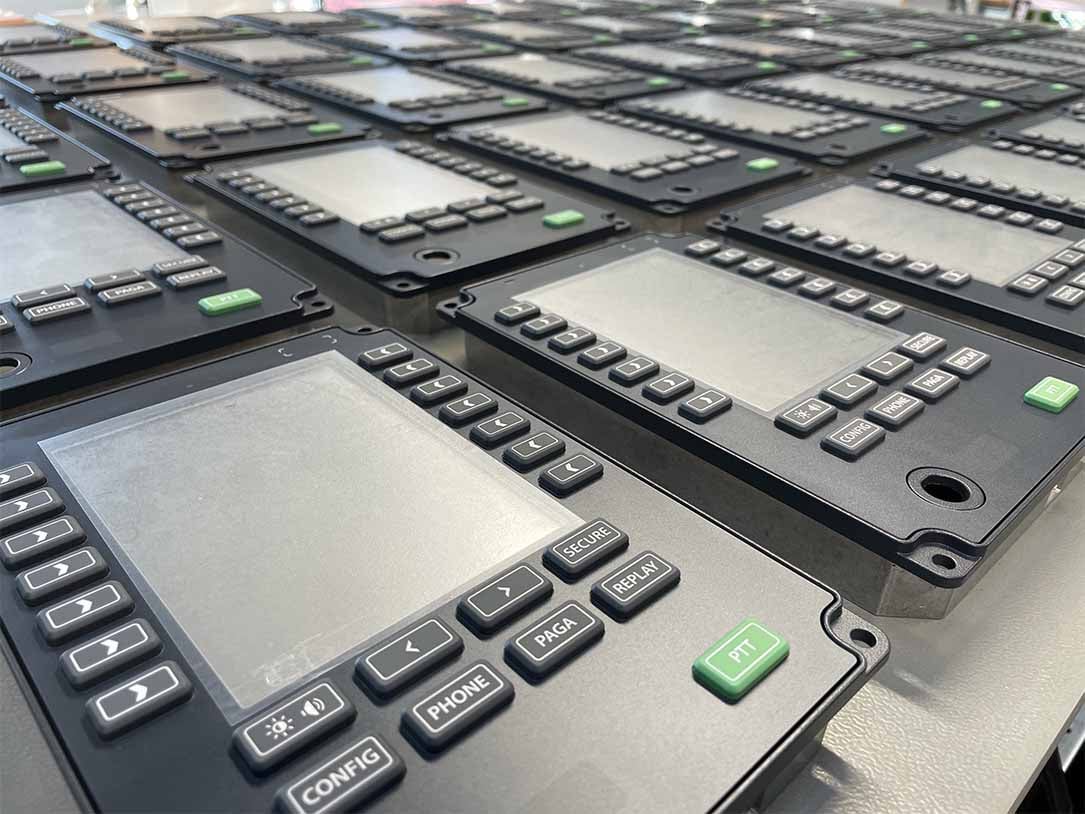 Silicone keyboard with enclosure