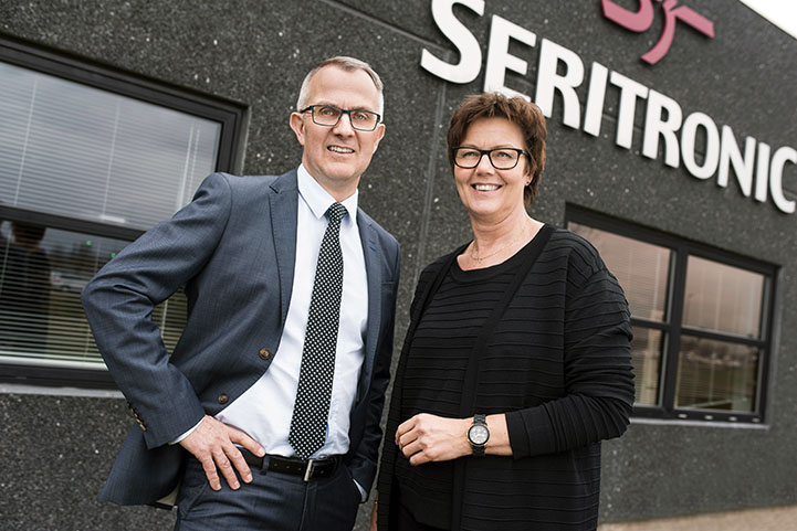 Seritronic owners Hans Henrik Pedersen and Birgitte Helenius